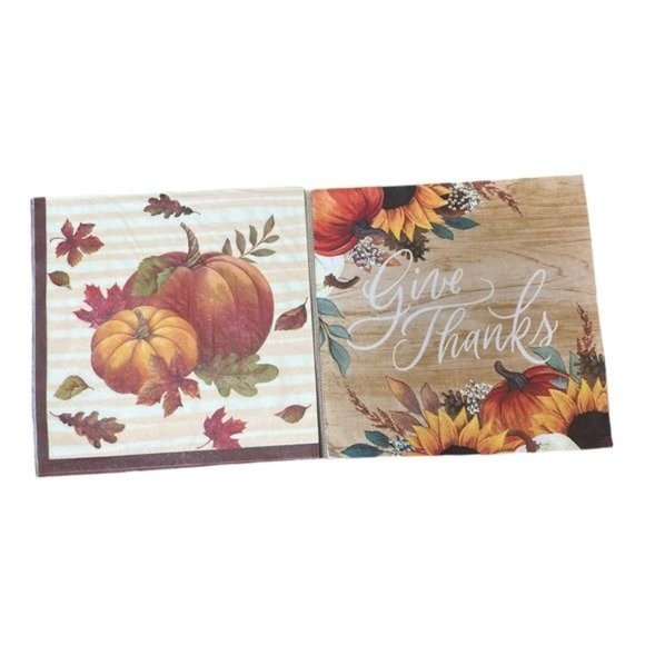 Lot 9 Paper Napkin Assortment Thanksgiving Holidays Halloween Decoupage Crafting - Picture 2 of 10